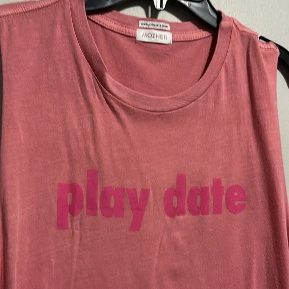 Mother Pink The Sleeveless Rowdy Tank Top - AS IS NWT - PMG Mauve Glow Play Date - Picture 3 of 9